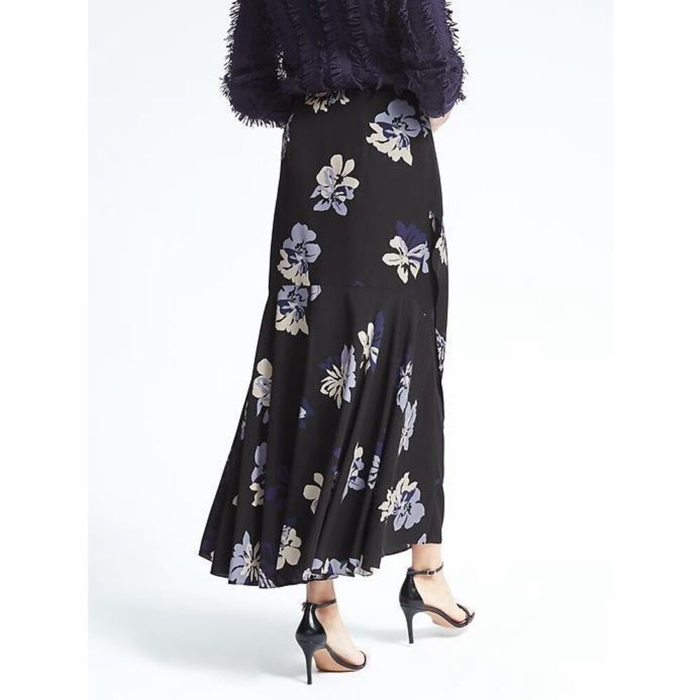 Banana Republic Flounce Floral Maxi Skirt